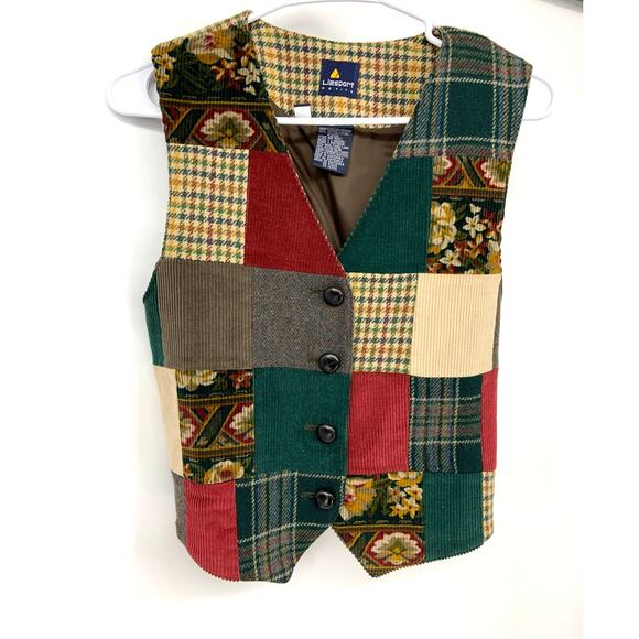 Lizsport Jackets & Blazers - Vintage Patchwork Vest Button Up Multicolor Granny Cottage Core Size Petite 4
